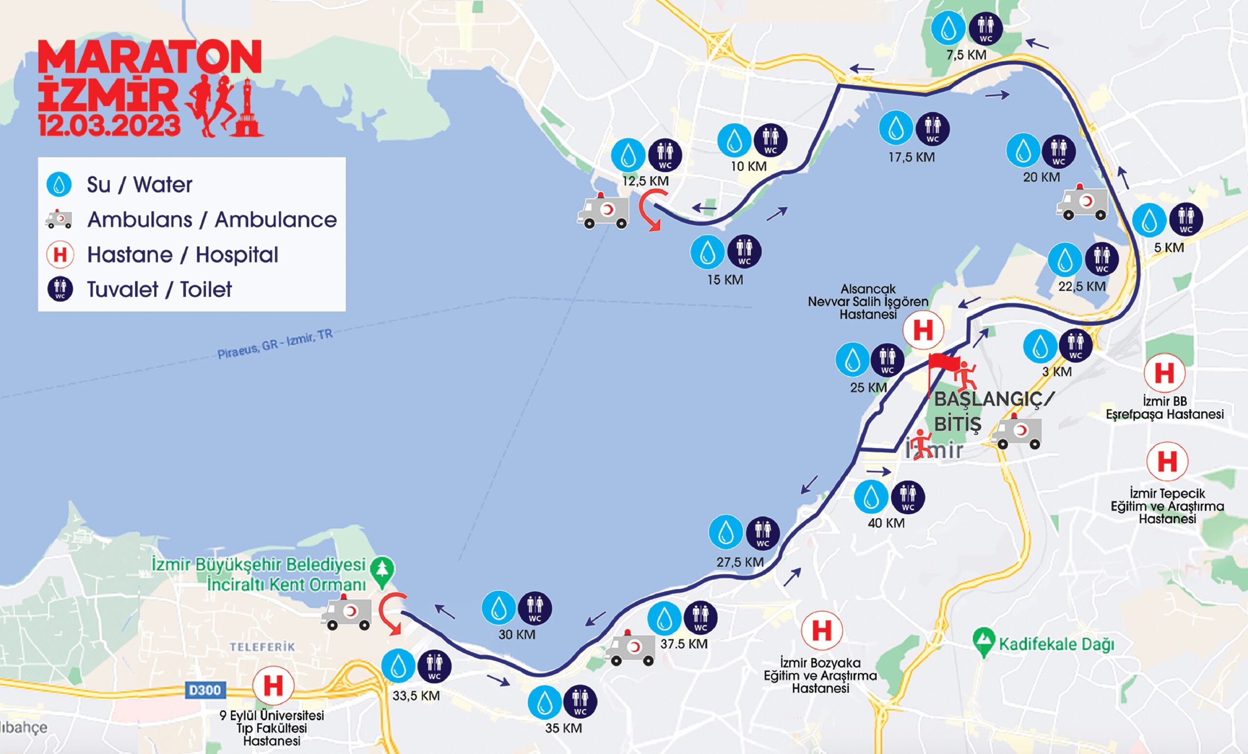 Izmir marathon route
