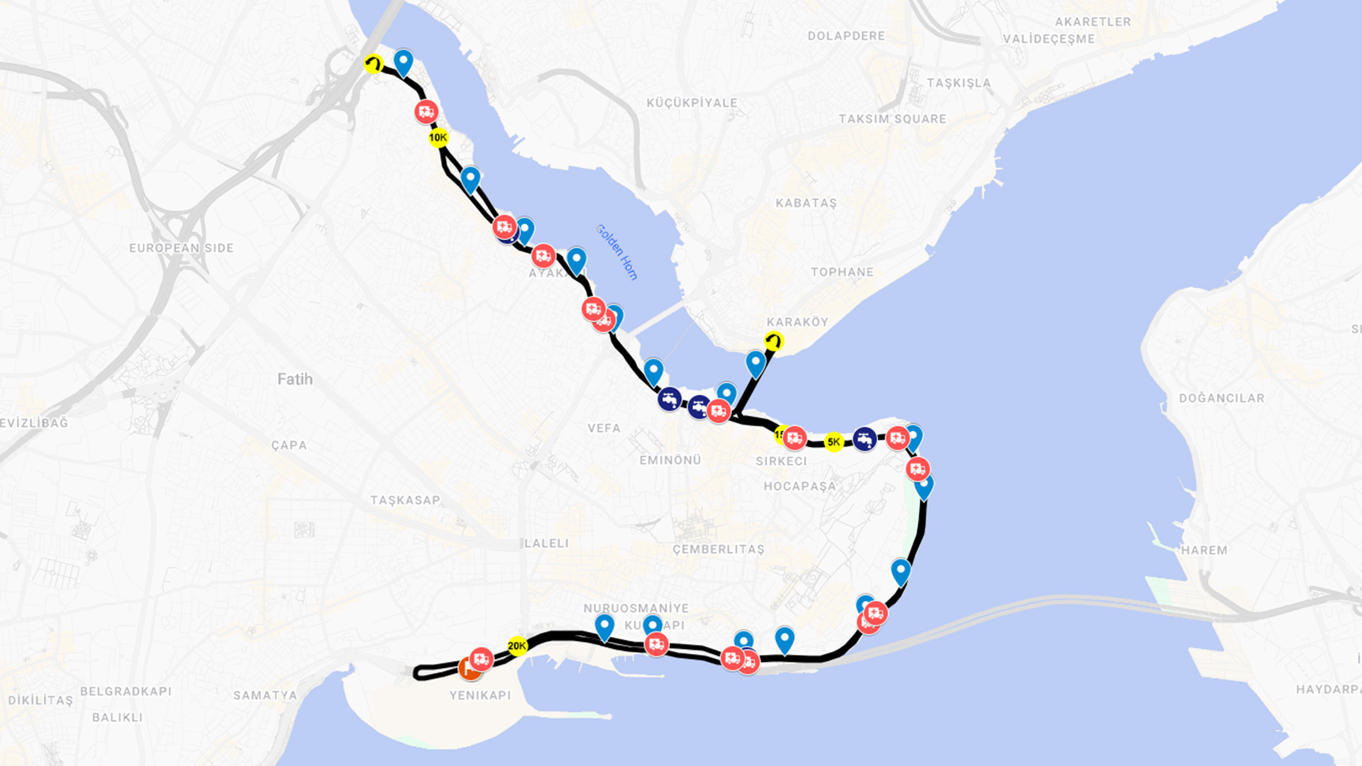 مسیر 21 کیلومتر