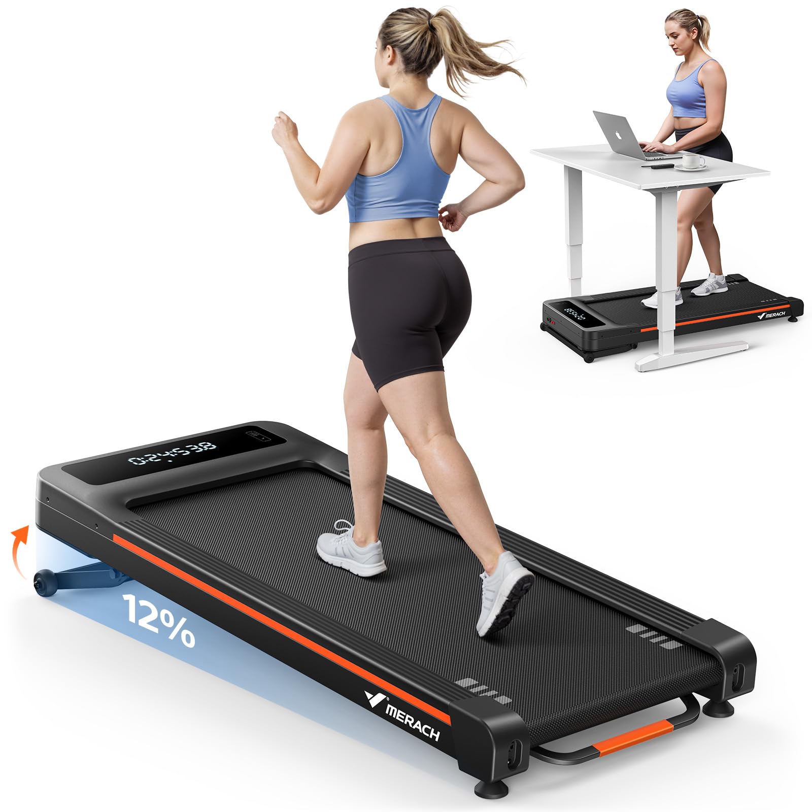 واکینگ‌پد Merach NovaWalk W50 TrekPad با شیب خودکار ۱۲ درصد