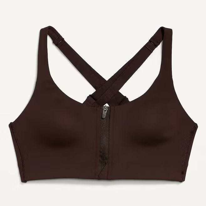 سوتین ورزشی Old Navy PowerSoft با زیپ جلو